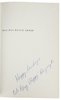 Gregory "Pappy" Boyington Autographed "Baa Baa Black Sheep" Book (PSA/DNA)